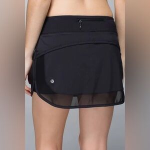 Lululemon Hotty Hot Skirt Black Skort Tennis Pickleball Lined-8